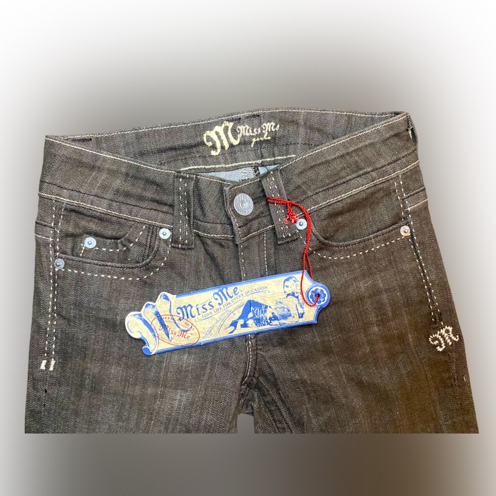 Rare Y2K Vintage Brown Miss Me Jeans NEVER BEEN WORN With Tags On
